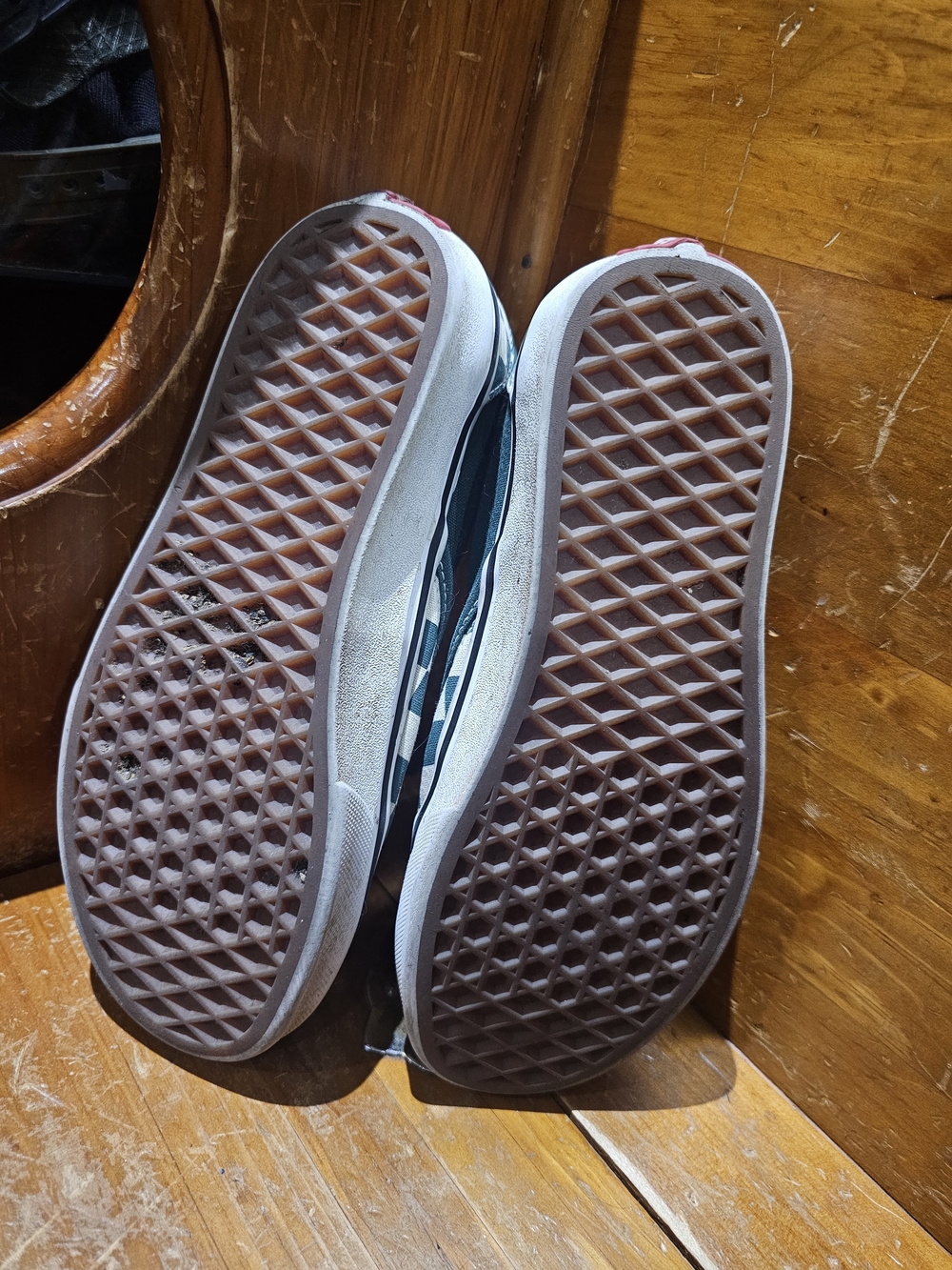 Vans Slip-On Checkerboard in Teal and White - Picture 5 of 5
